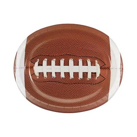 Hoffmaster Group 324726 Decor Touchdown Time Oval Platter, Pack of 12-8 Per Pack